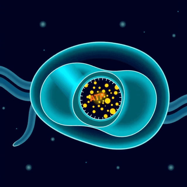 AI-generated mitochondria illustration